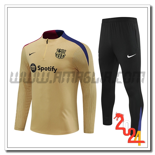 Tuta Allenamento FC Barcellona Giallo/Nero 2024 2025