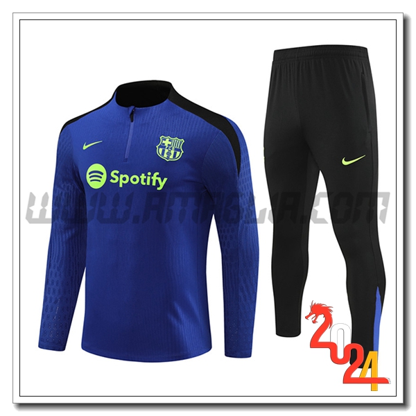 Tuta Allenamento FC Barcellona Blu/Nero 2024 2025