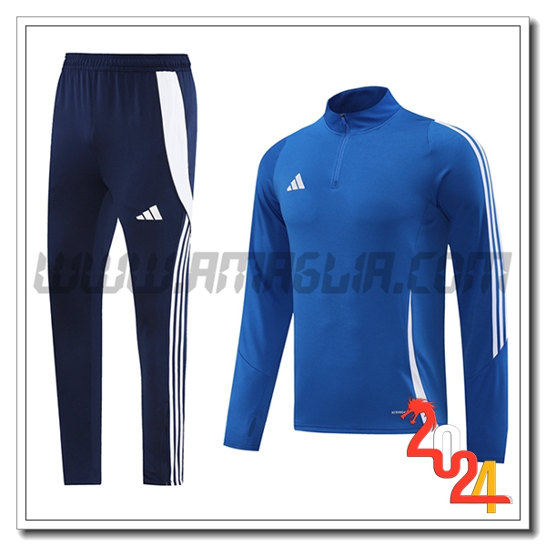 Tuta Allenamento Adidas Blu/Bianco 2024 2025