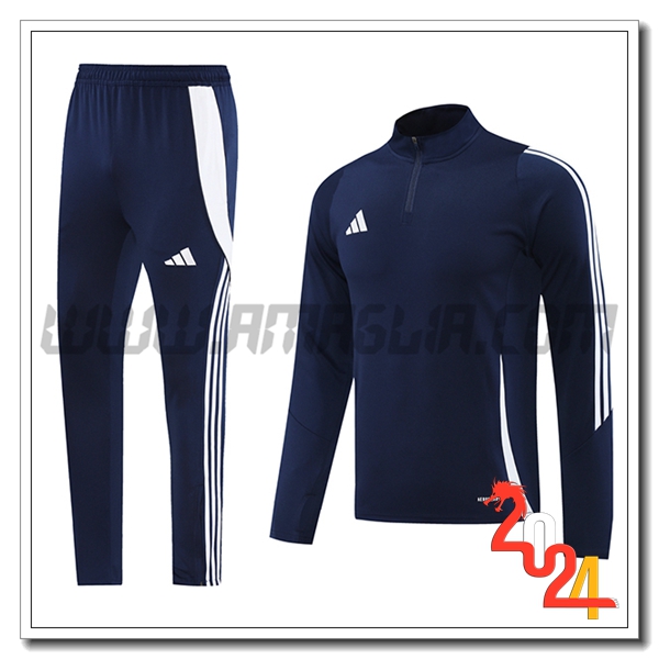 Tuta Allenamento Adidas Blu Scuro 2024 2025