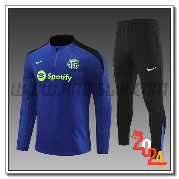 Tuta Allenamento FC Barcellona Bambino Blu/Nero 2024 2025