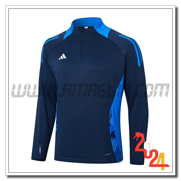 Felpa Allenamento Adidas blu navy 2024 2025