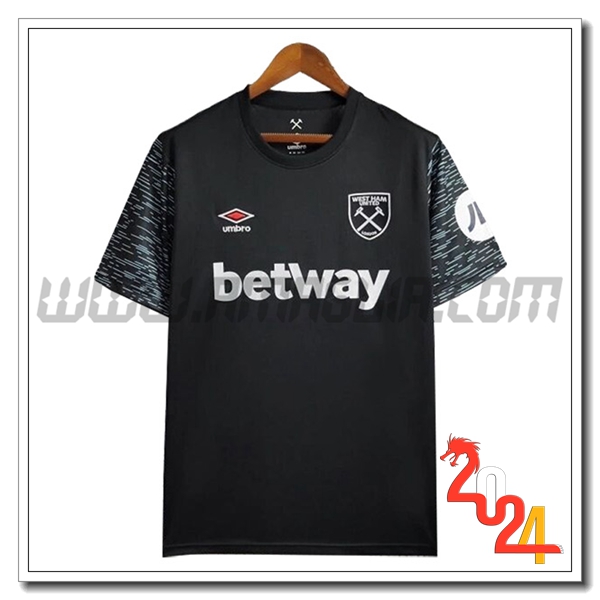 West Ham Terzo Maglia Calcio 2024 2025 Nero