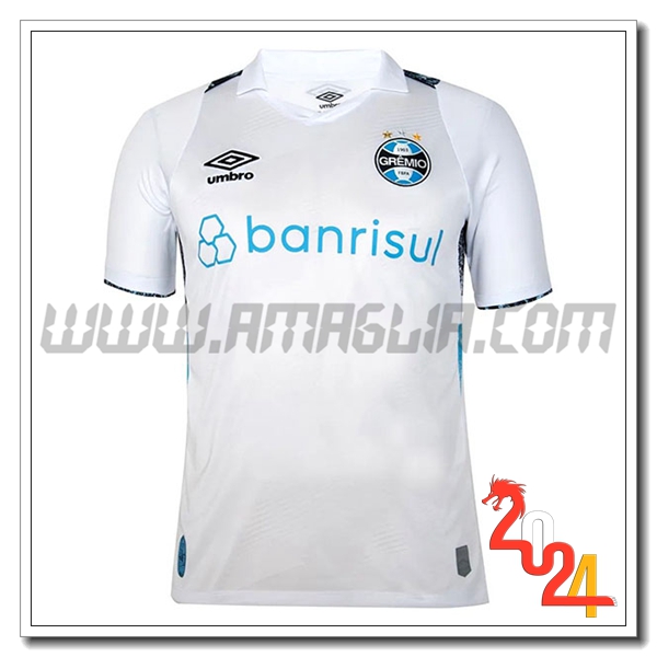 Gremio Seconda Maglia Calcio 2024 2025 Bianco