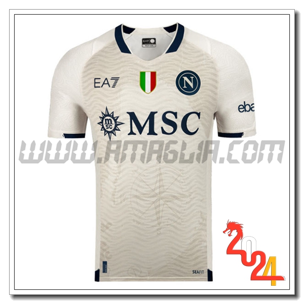 Maglia Calcio SSC Napoli EA7 Everywhere 2024 2024 2025 Bianco
