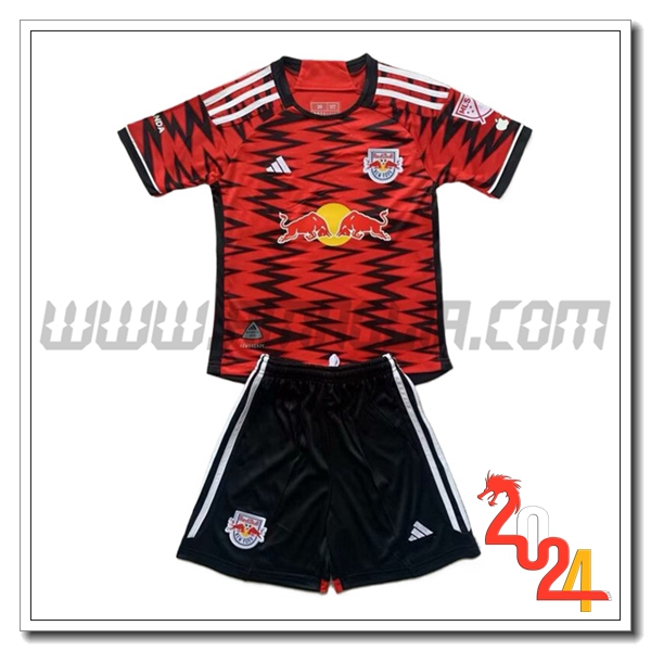 Kit Maglia New York Red Bulls Bambino Prima 2024 2025