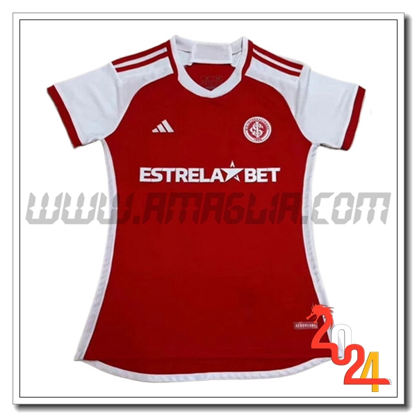 Prima Maglia Calcio Internacional Donne 2024 2025 Rosso