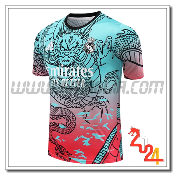 T Shirt Allenamento Real Madrid Verde/Rosso 2024 2025