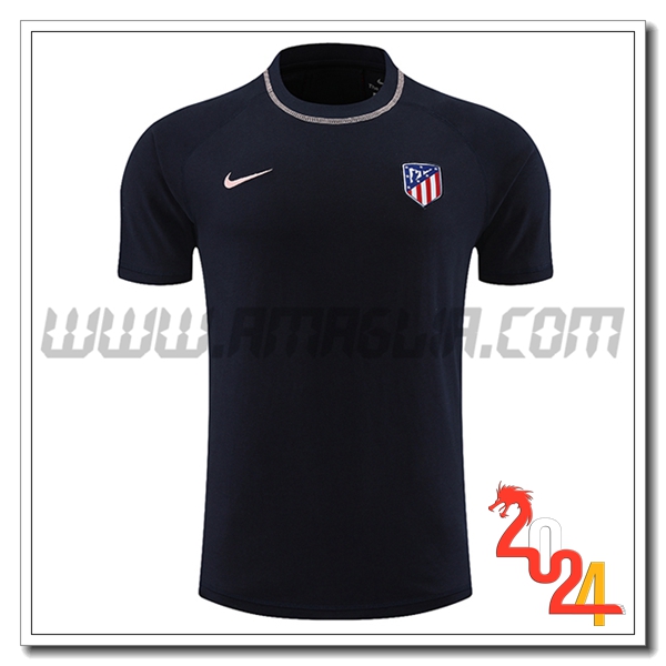 T Shirt Allenamento Atletico Madrid Nero 2024 2025