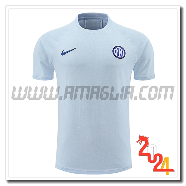 T Shirt Allenamento Inter Milan Blu 2024 2025