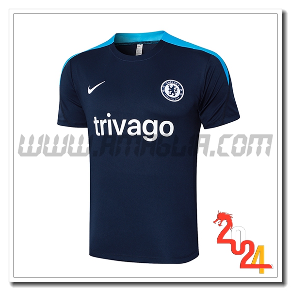 T Shirt Allenamento FC Chelsea Blu Scuro 2024 2025