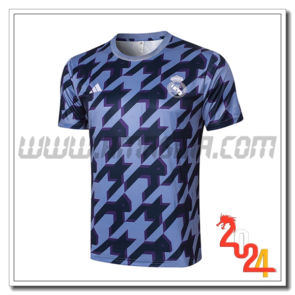 T Shirt Allenamento Real Madrid Nero/viola 2024 2025