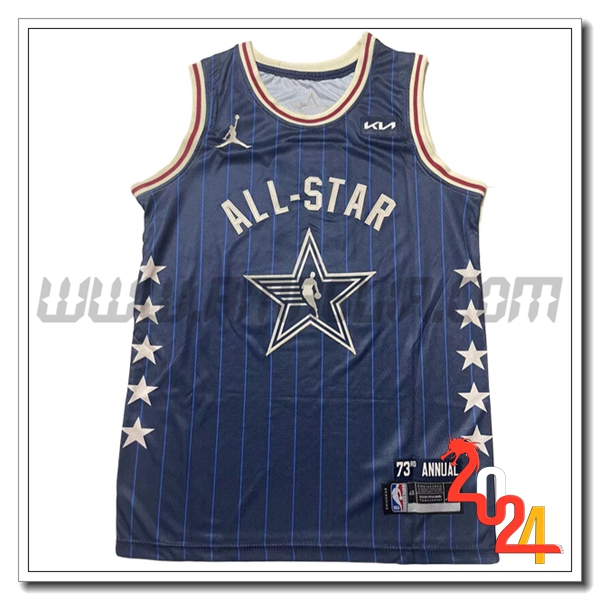 Maglia American All-Star (LILLARD #0) 2024/25 Blu/Bianco -02