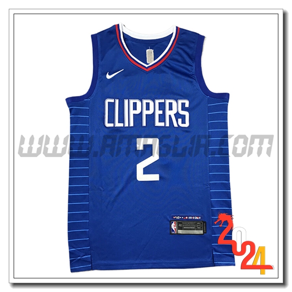 Maglia Los Angeles Clippers (LEONARD #2) 2024/25 Blu