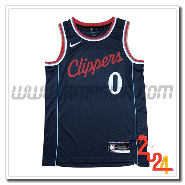 Maglia Los Angeles Clippers (WESTBROOK #0) 2024/25 Blu Scuro
