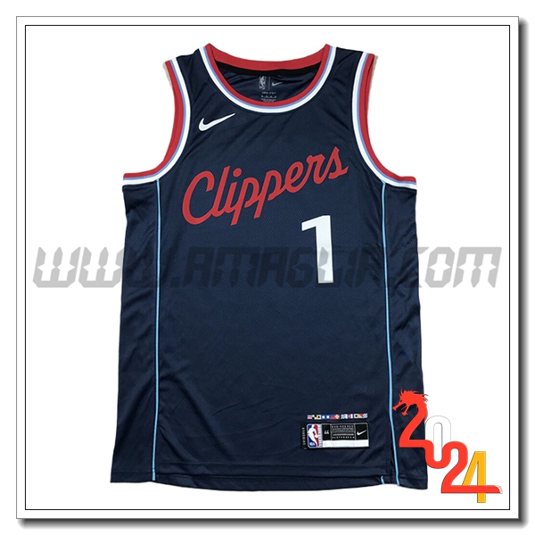 Maglia Los Angeles Clippers (HARDEN #1) 2024/25 Blu Scuro