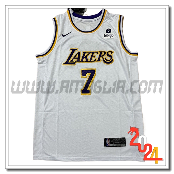 Maglia Los Angeles Lakers (ANTHONY #7) 2024/25 Bianco/Nero