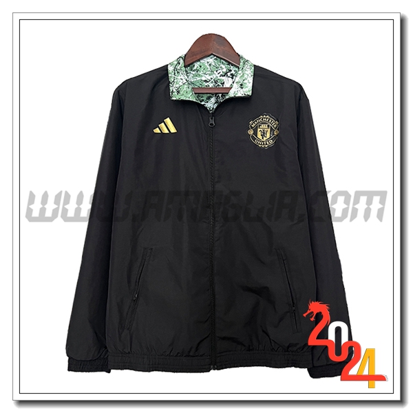 Giacca A Vento Manchester United Nero 2024 2025