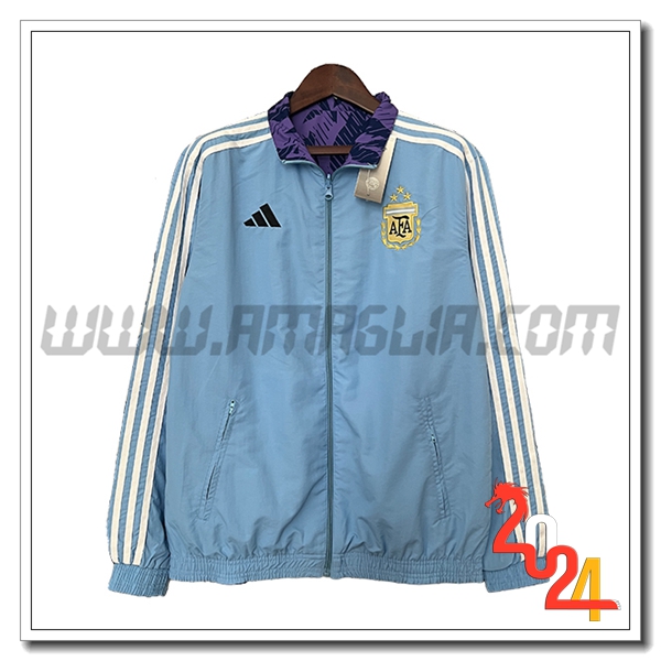 Giacca A Vento Argentina Blu/Bianco 2024 2025