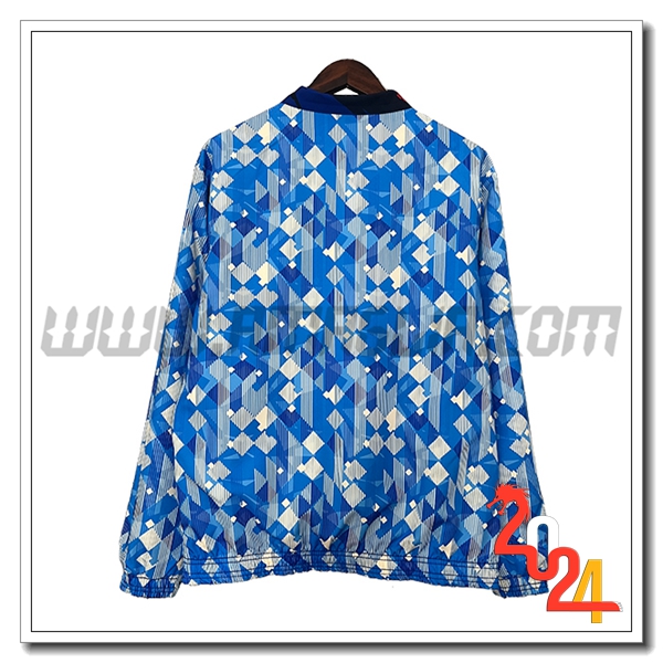 Giacca A Vento Inghilterra Blu/Bianco 2024 2025