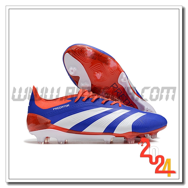 Adidas Scarpe Calcio Predator Elite FG Bianco/Blu/Arancia