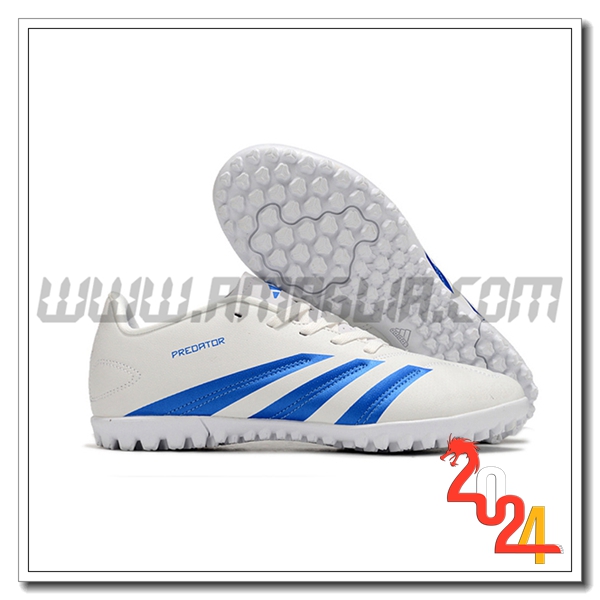 Adidas Scarpe Calcio Predator Club TF Bianco/Blu -02