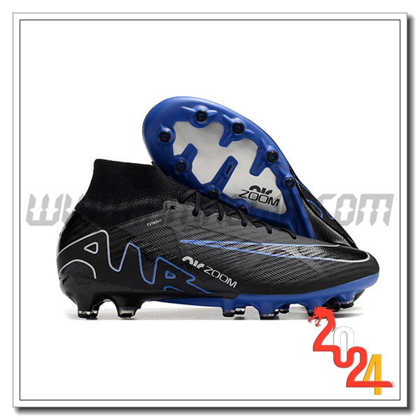 Nike Scarpe Calcio Air Zoom Mercurial Superfly IX Elite AG Nero/Blu