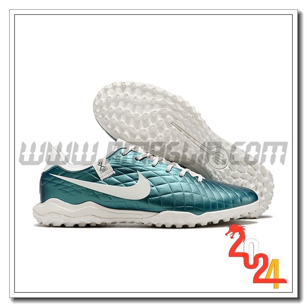 Nike Scarpe Calcio Tiempo Legend X Academy TF Bianco/Verde