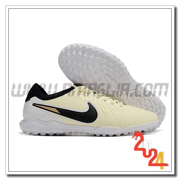 Nike Scarpe Calcio Tiempo Legend X PRO TF Giallo/Nero -02