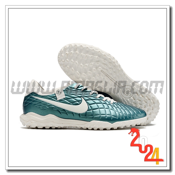 Nike Scarpe Calcio Tiempo Legend X PRO TF Bianco/Verde