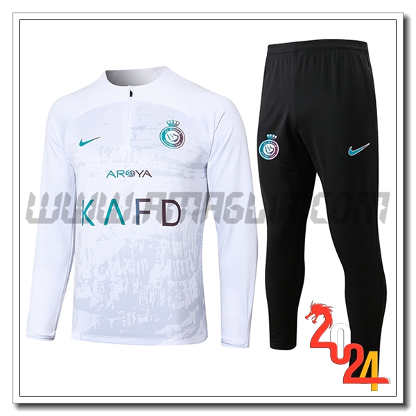 Tuta Allenamento Al-Nassr FC Bianco/Grigio 2024 2025 -02