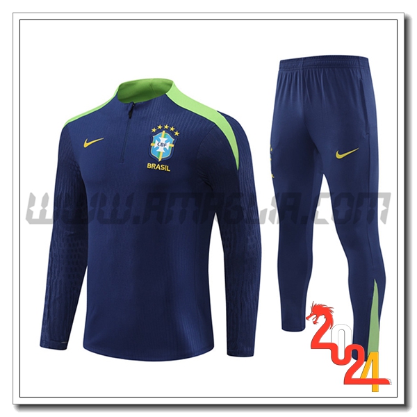 Tuta Allenamento Brasile Blu/Verde 2024 2025