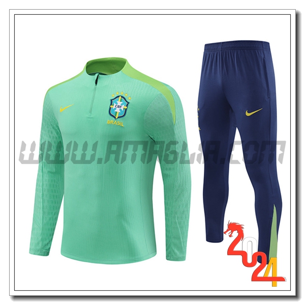 Tuta Allenamento Brasile Verde 2024 2025