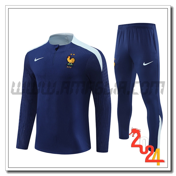 Tuta Allenamento Francia blu navy 2024 2025