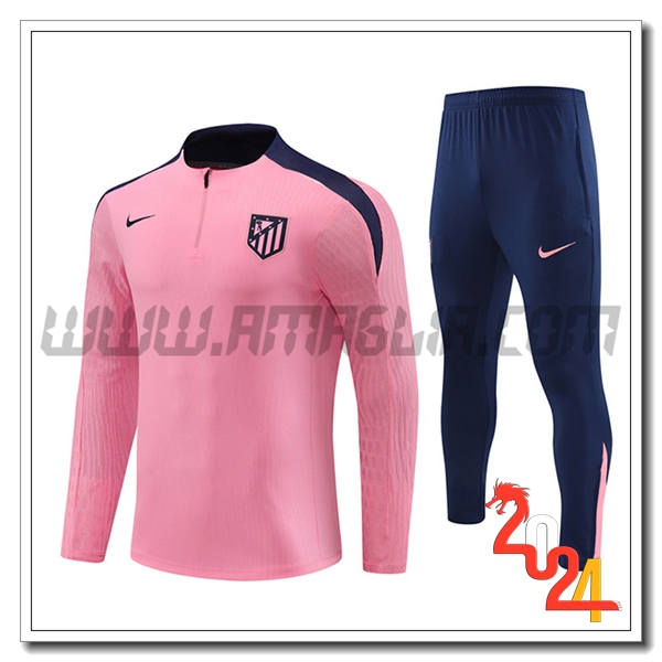 Tuta Allenamento Atletico Madrid Rosa 2024 2025