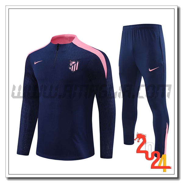 Tuta Allenamento Atletico Madrid blu navy 2024 2025