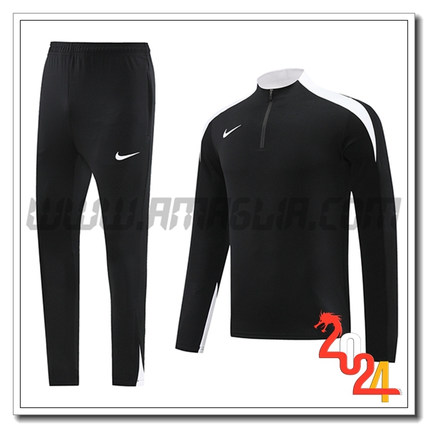 Tuta Allenamento Nike Nero/Bianco 2024 2025 -02
