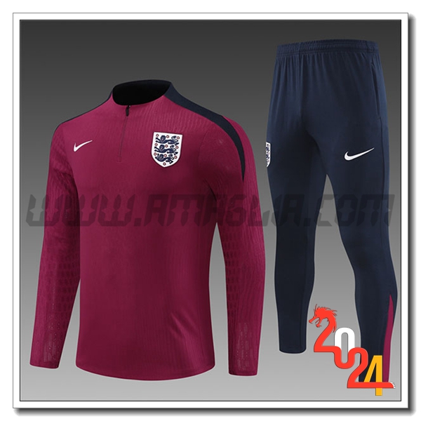 Tuta Allenamento Inghilterra Bambino viola/Blu 2024 2025