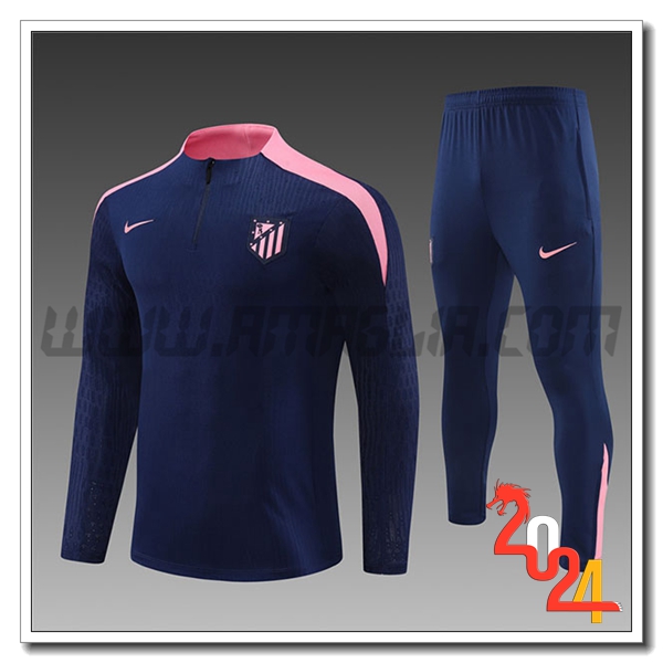 Tuta Allenamento Atletico Madrid Bambino blu navy 2024 2025