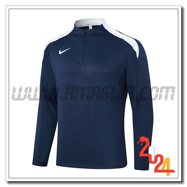 Felpa Allenamento Nike Blu Scuro 2024 2025