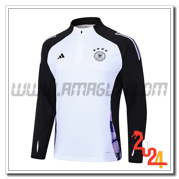 Felpa Allenamento Germania Bianco/Nero/viola 2024 2025