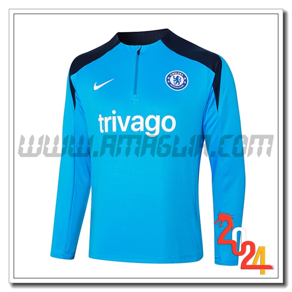 Felpa Allenamento FC Chelsea Blu 2024 2025