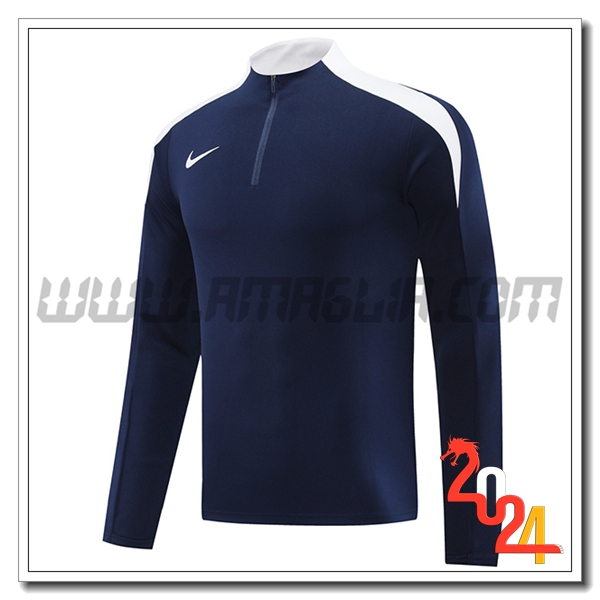 Felpa Allenamento Nike Blu Scuro 2024 2025
