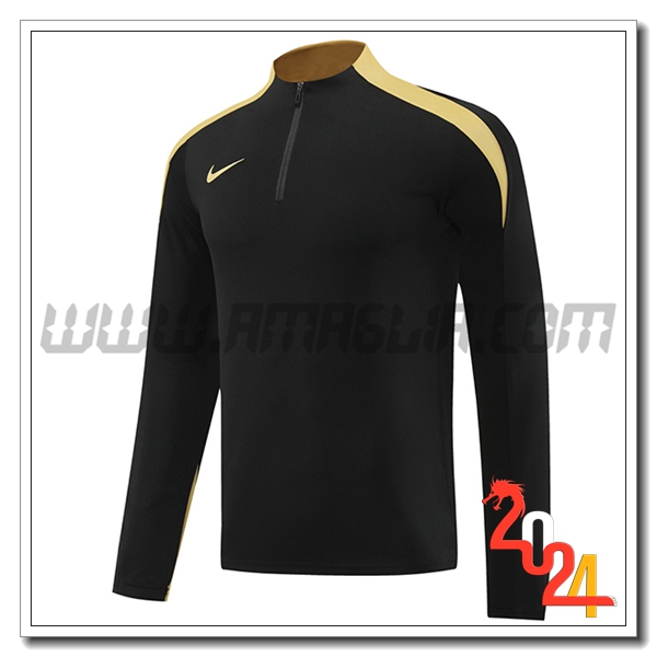 Felpa Allenamento Nike Nero/Giallo 2024 2025 -02
