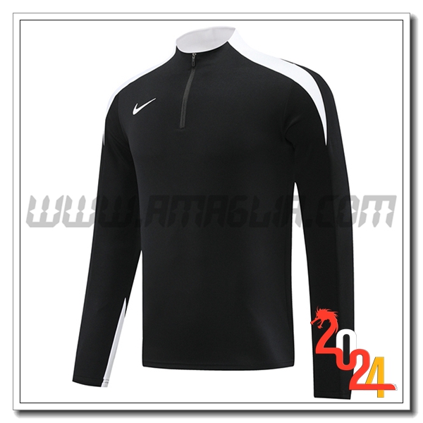 Felpa Allenamento Nike Nero/Bianco 2024 2025 -02