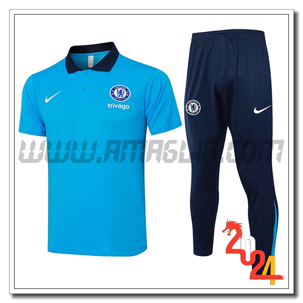 Kit Maglia Polo FC Chelsea Blu 2024 2025