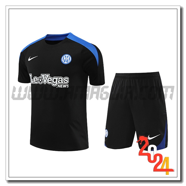 T Shirt Allenamento Inter Milan Nero/Blu 2024 2025