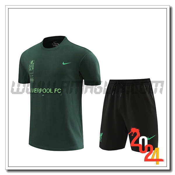 T Shirt Allenamento FC Liverpool Verde 2024 2025