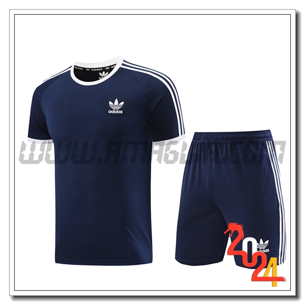 T Shirt Allenamento Adidas Blu Scuro 2024 2025