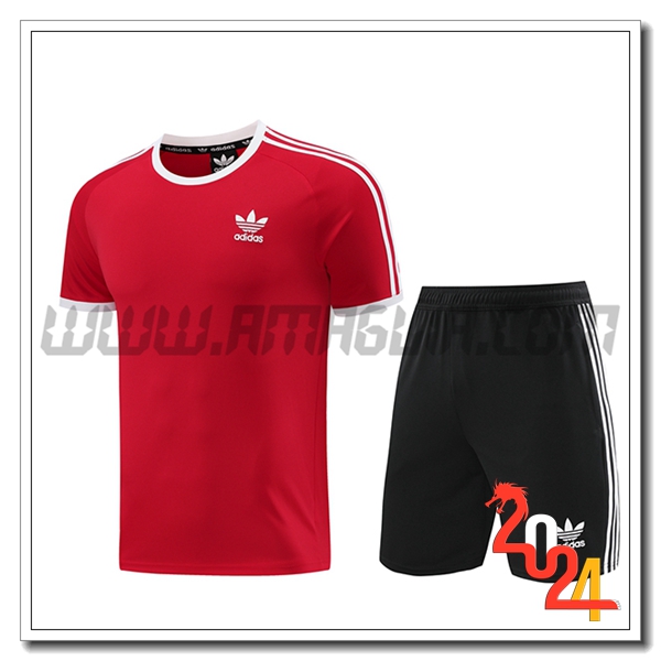 T Shirt Allenamento Adidas Rosso 2024 2025